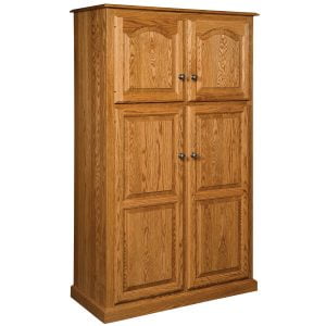 LuxTraditional4DoorPantry42InchWidth4AdjShelves25808