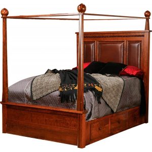 MarrakeshCanopyStorageBedLeatherPanels98622