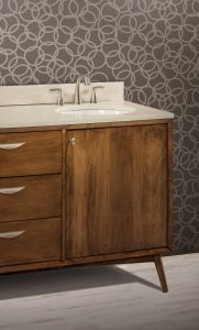 bathroom vanity setting