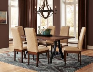 rh bradbury chairs ironforge table set
